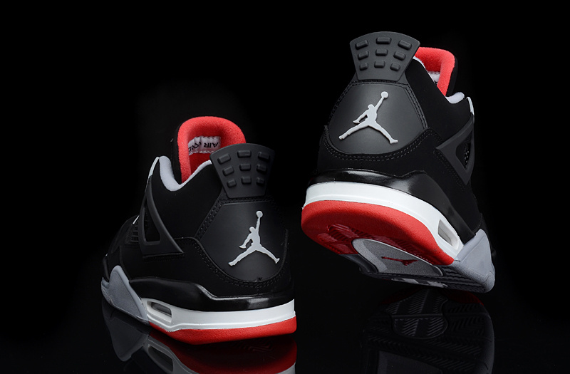 Air Jordan 4 Men Shoes White/Black Online
